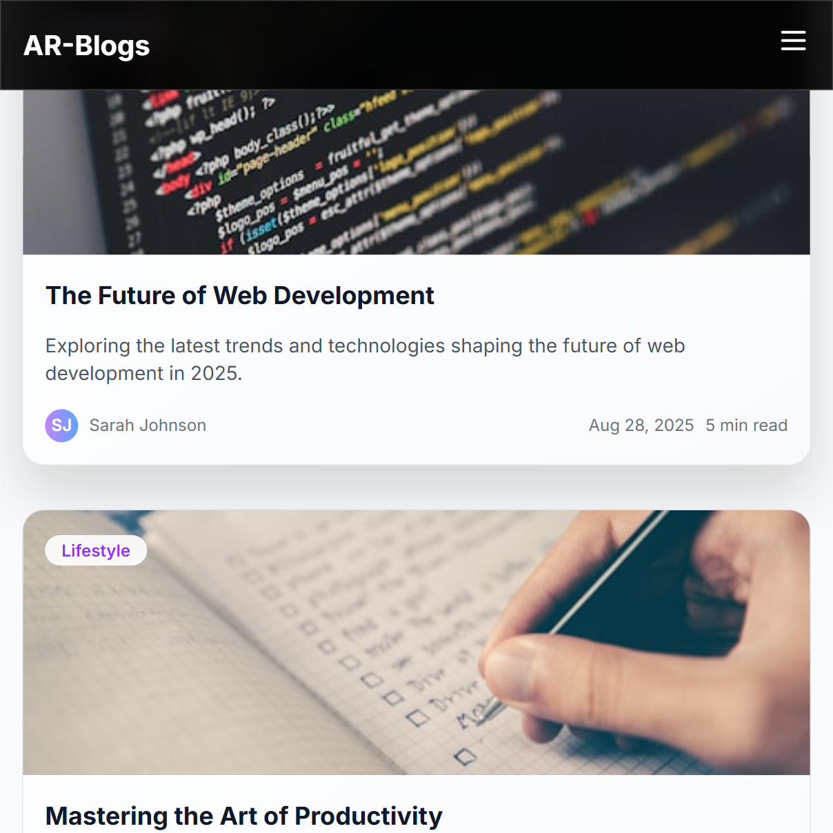 Blog Website